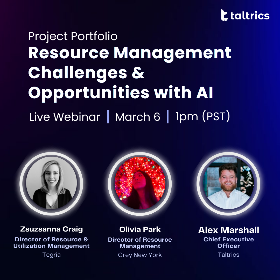 Taltrics resource management challenges and opportunities with AI